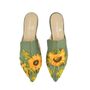 Apparel - Sunflower Slipper Shoes - ANATOLIANCRAFT
