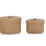 Caskets and boxes - Set of 2 jute boxes AX70194  - ANDREA HOUSE