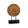 Sculptures, statuettes and miniatures - Sun statue in mango wood AX70212 - ANDREA HOUSE
