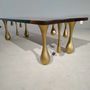 Dining Tables - Tear drop green table - DESIGNTRADE