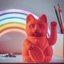 Decorative objects - Maneki Neko / Lucky Cat / Neon Orange  - DONKEY PRODUCTS