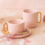 Accessoires thé et café - Tasse à thé et soucoupe Céline Luxe Blush - CRISTINA RE