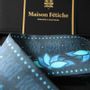 Foulards et écharpes - Coffret 3 Fétiches à nouer - Bohème : Classic Blue + Blue Flowers + Pink Flowers - MAISON FÉTICHE