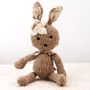 Soft toy - Ditsy Rabbit S - fair trade &  handmade in raw wool hand-spun tinted with plants - KENANA KNITTERS