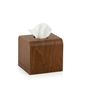 Caskets and boxes - Walnut wood tissue box BA70010  - ANDREA HOUSE