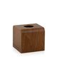 Caskets and boxes - Walnut wood tissue box BA70010  - ANDREA HOUSE