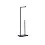 Mounting accessories - Black metal toilet paper holder BA70057  - ANDREA HOUSE
