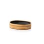 Mounting accessories - Bamboo and black polypropylene Soap dish BA70071 - ANDREA HOUSE