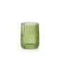 Mounting accessories - Stripes green glass Toothbrush holder BA70083 - ANDREA HOUSE