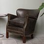 Armchairs - Turner leather armchair “Camden”  - CHEHOMA