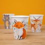 Birthdays - 6 Forest Animals Cups - Compostable - ANNIKIDS