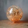 Table lamps - Christmas Ball 20cm Mercerized Glass Crackle & Garland  - CHEHOMA