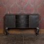 Commodes - Commode baroque 3 tiroirs patine noire. - CHEHOMA