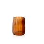 Mounting accessories - Stripes brown glass Toothbrush holder BA70093  - ANDREA HOUSE