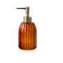Accessoires à fixer - Distributeur de savon en verre marron à rayures BA70094 - ANDREA HOUSE