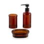 Accessoires à fixer - Porte-savon en verre ambré BA70101 - ANDREA HOUSE