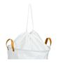 Laundry baskets - White Polyester Laundry Basket BA70171  - ANDREA HOUSE
