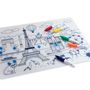 Design objects - Silicone colouring table mat for kids included 5 markers- PARIS - SUPERPETIT