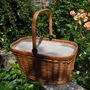 Outdoor decorative accessories - Empty wicker baskets and suitcases - LES JARDINS DE LA COMTESSE