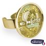Jewelry - Big ring fully gilded with fine gold Les Parisiennes Paillettes - LES JOLIES D'EMILIE