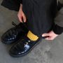 Socks - LINEN RIBBED SOCKS - NISHIGUCHI KUTSUSHITA
