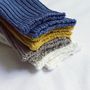 Socks - LINEN RIBBED SOCKS - NISHIGUCHI KUTSUSHITA