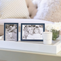 Homewear - Navy Blue Enamel & Silver Frame  - ADDISON ROSS