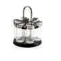 Kitchen utensils - Chrome and Glass Rotating Spice Rack CC70096  - ANDREA HOUSE