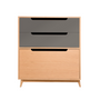 Chests of drawers - CHEST OF DRAWERS MOCHA DARK GREY - KULILE