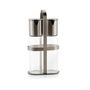 Kitchen utensils - Glass oil & vinegar set w/ chrome stand MS70219 - ANDREA HOUSE