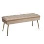 Benches for hospitalities & contracts - Tobler beige velvet bench MU70018 - ANDREA HOUSE