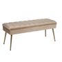 Banquettes pour collectivités - Banc en velours beige Tobler MU70018  - ANDREA HOUSE