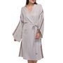 Homewear - PEIGNOIR DE CHAMBRE KIMONO EN COTON ET LIN TURC NID D'ABEILLE - LALAY