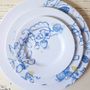 Ceramic - Blue Summer Plates - FRANCESCA COLOMBO