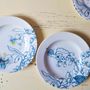 Céramique - Assiettes estivales bleues - FRANCESCA COLOMBO