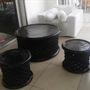 Decorative objects - Bamileke stool or coffee table or nightstand wooden storage furniture - HOME DECOR FR