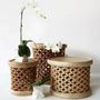 Decorative objects - Bamileke stool or coffee table or nightstand wooden storage furniture - HOME DECOR FR