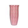 Decorative objects - White on Red River Flower Vase MED - SYNCHROPAINT