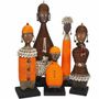 Objets de décoration - Poupées namji, poupées africaines, déco ethnique, objet de décoration, poupées en bois et perle ou poupées de fertilité ou poupées pour décoration d'intérieur - HOME DECOR FR