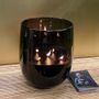 Gifts - Washed black blown glass candle - OSCAR CANDLES