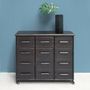 Chests of drawers - Metal chest of drawers “Lupin” 3 drawers and 3 doors - CHEHOMA