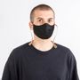 Cadeaux - Pocket mask black -Accessoire pour le visage masque en tissus unisexe - Noir uni - MLS-MARIELAURENCESTEVIGNY