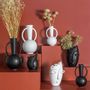 Vases - Vase Face noir et blanc 16.4 cm. - TABLE PASSION