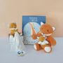 Soft toy - UNICEF - Doll with dummy holder - Fox - DOUDOU ET COMPAGNIE