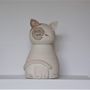 Ceramic - Bouddha-cat - Buddha Animal - BLEU TERRE