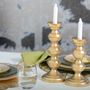 Decorative objects - GOLDEN CANDLE HOLDER  - AULICA PROM ORF DIFFUSION