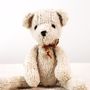 Soft toy - Small teddy  Ditsy - Sustainable soft toys, hand knitted and fair trade  - KENANA KNITTERS