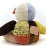 Soft toy - Harlequin bear -  Sustainable, handmade, fairtrade soft toy - KENANA KNITTERS