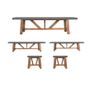 Dining Tables - Chilson Table and Bench Set Large - GARDEN TRADING
