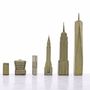 Objets design - Bronze massif de luxe New York - SKYLINE CHESS LTD